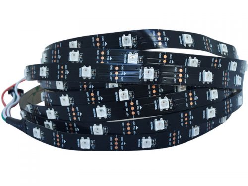 dmx512 pixel led strip light  black PCB smd5050 32leds 5v IP20